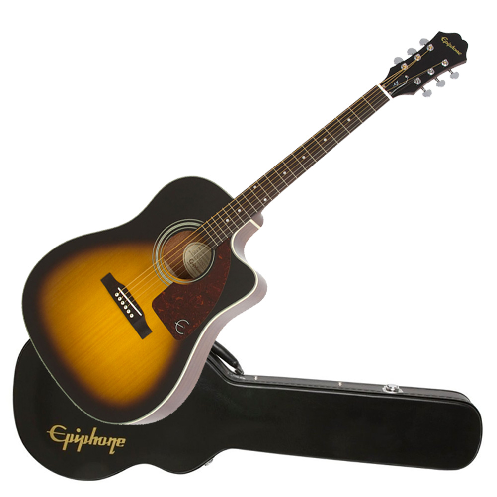 Guitarra Electroacústica Epiphone J-200 EC Studio Vintage Sunburst – Marin  Import