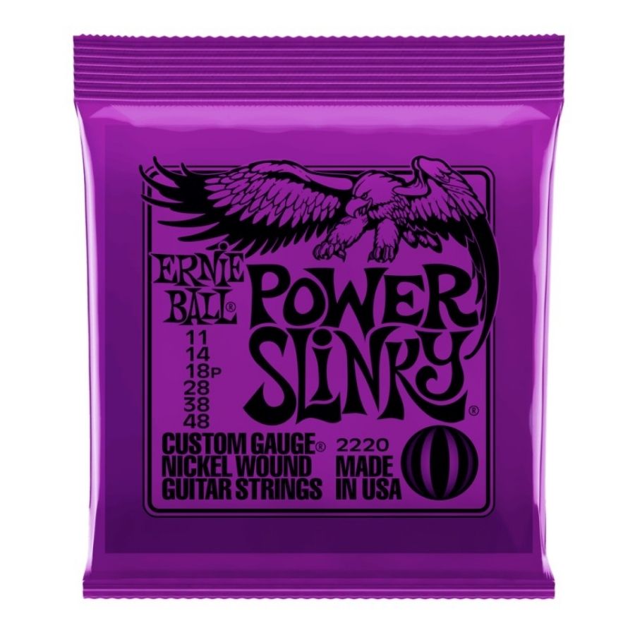 Set de cuerdas – Ernie Ball Power Slinky – Guitarra Eléctrica – 11-48