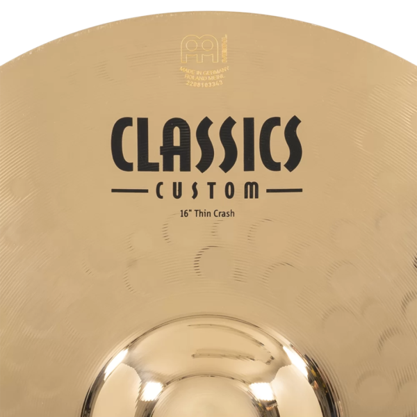 Crash 16" - Meinl - Classic Custom Brilliant - Imagen 6