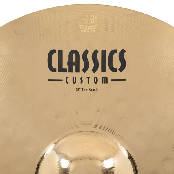 Crash 18" - Meinl - Classic Custom Brilliant - Imagen 4