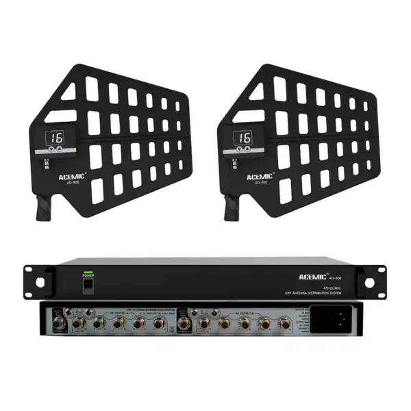 Amplificador y Distribuidor de Antenas UHF AD-900 para Sistemas Inalambricos