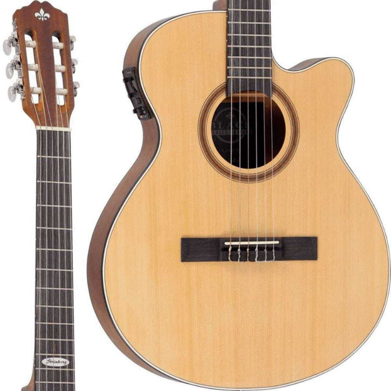 Guitarra Electroacústica - Cuerpo Delgado - Nylon - SL200C-NS - Imagen 2